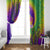 Mardi Gras Window Curtain Tie-dye Style - Queen - Wonder Print Shop