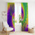 Mardi Gras Window Curtain Tie-dye Style - Queen - Wonder Print Shop