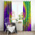 Mardi Gras Window Curtain Tie-dye Style - Queen - Wonder Print Shop