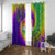 Mardi Gras Window Curtain Tie-dye Style - Queen - Wonder Print Shop