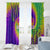 Mardi Gras Window Curtain Tie-dye Style - Queen - Wonder Print Shop