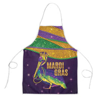 Faux Glitter Mardi Gras Pelican Apron - Wonder Print Shop