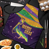 Faux Glitter Mardi Gras Pelican Apron - Wonder Print Shop