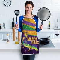 Faux Glitter Mardi Gras Pelican Apron - Wonder Print Shop