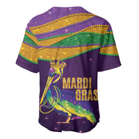 Faux Glitter Mardi Gras Pelican Baseball Jersey - Wonder Print Shop
