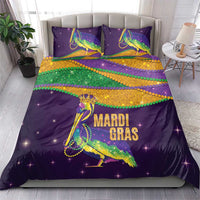 Faux Glitter Mardi Gras Pelican Bedding Set - Wonder Print Shop