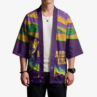 Faux Glitter Mardi Gras Pelican Kimono - Wonder Print Shop