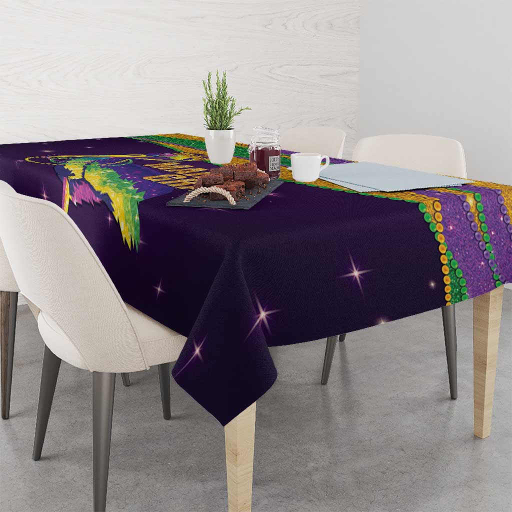 Faux Glitter Mardi Gras Pelican Tablecloth - Wonder Print Shop