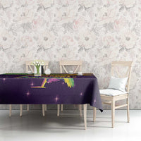 Faux Glitter Mardi Gras Pelican Tablecloth - Wonder Print Shop