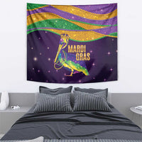 Faux Glitter Mardi Gras Pelican Tapestry - Wonder Print Shop