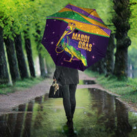 Faux Glitter Mardi Gras Pelican Umbrella - Wonder Print Shop