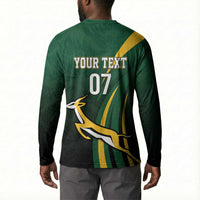South Africa WC2026 Personalized Button Sweatshirt Springboks Champion