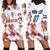 Personalised Croatia Football Hoodie Dress Champions Hrvatska - Mosaic Style - Wonder Print Shop