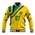 Personalised Jamaica Football Baseball Jacket Reggae Boyz Retro WC 1998 Inspired LT7 - Wonder Print Shop