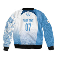 Guatemala Personalized Bomber Jacket Mayan Warrior - Wonder Print Shop