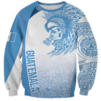 Guatemala Personalized Sweatshirt Mayan Warrior - Wonder Print Shop