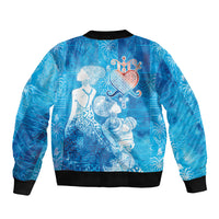 Afro Erzulie Dantor Veve Bomber Jacket Mother Goddess