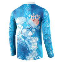 Afro Erzulie Dantor Veve Button Sweatshirt Mother Goddess