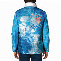 Afro Erzulie Dantor Veve Padded Jacket Mother Goddess
