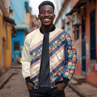 Zimbabwe Heritage Bomber Jacket Screen Print Animals Motif