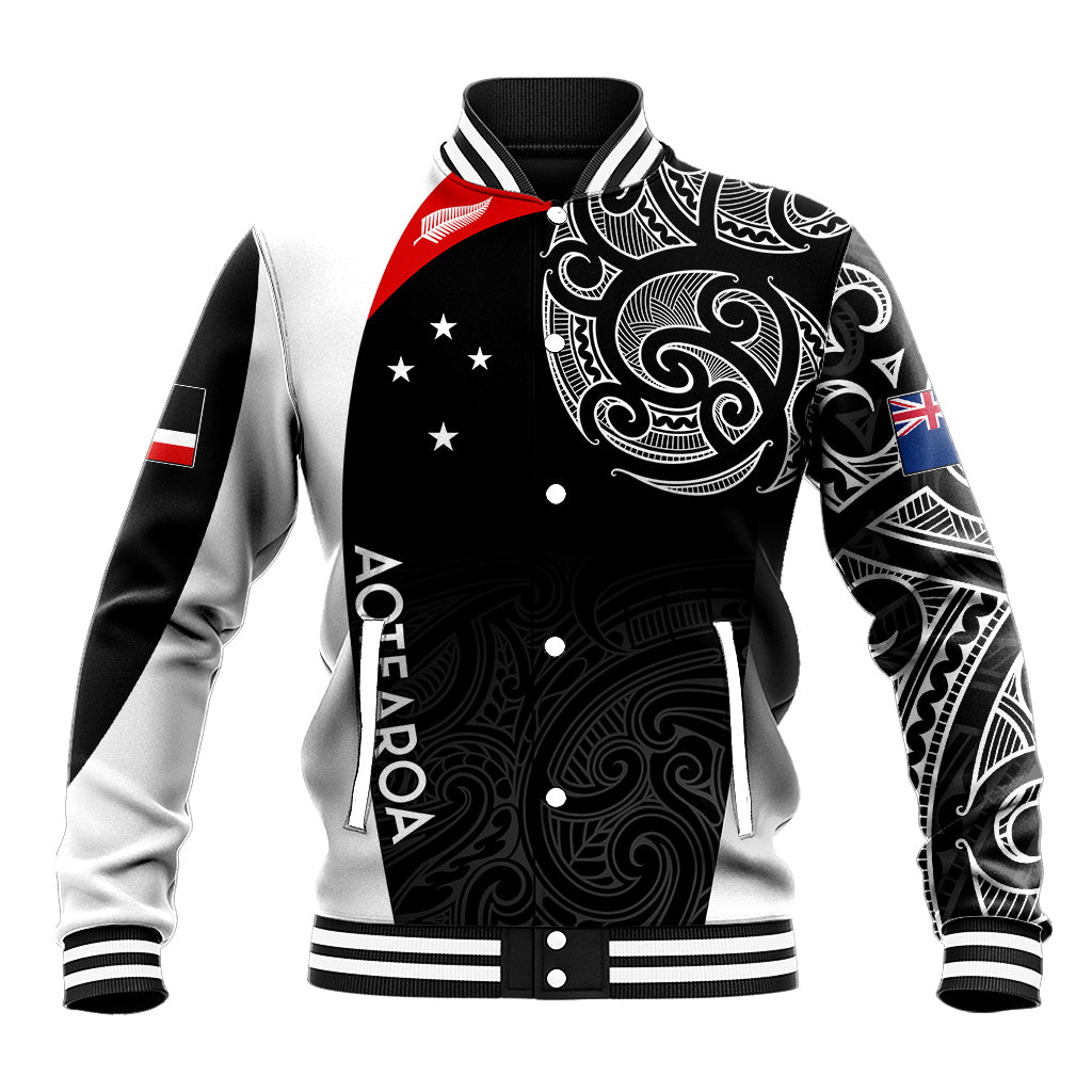 Personalised New Zealand Rugby Baseball Jacket Aotearoa World Cup 2023 Champions LT7 - Wonder Print Shop