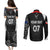 Personalised New Zealand Rugby Couples Matching Puletasi Dress and Long Sleeve Button Shirts Aotearoa World Cup 2023 Champions LT7 - Wonder Print Shop