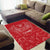 Wales Rugby Personalised Area Rug Heraldic Dragon Basic Red