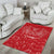 Wales Rugby Personalised Area Rug Heraldic Dragon Basic Red