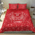 Wales Rugby Personalised Bedding Set Heraldic Dragon Basic Red