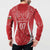 Wales Rugby Personalised Button Sweatshirt Heraldic Dragon Basic Red