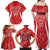 Wales Rugby Personalised Family Matching Off Shoulder Maxi Dress and Hawaiian Shirt Heraldic Dragon Basic Red LT7 - Wonder Print Shop