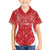 Wales Rugby Personalised Family Matching Puletasi and Hawaiian Shirt Heraldic Dragon Basic Red