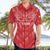 Wales Rugby Personalised Hawaiian Shirt Heraldic Dragon Basic Red - Wonder Print Shop