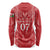 Wales Rugby Personalised Long Sleeve Shirt Heraldic Dragon Basic Red - Wonder Print Shop