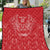 Wales Rugby Personalised Quilt Heraldic Dragon Basic Red