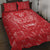 Wales Rugby Personalised Quilt Bed Set Heraldic Dragon Basic Red