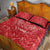 Wales Rugby Personalised Quilt Bed Set Heraldic Dragon Basic Red