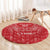 Wales Rugby Personalised Round Carpet Heraldic Dragon Basic Red