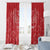 Wales Rugby Personalised Window Curtain Heraldic Dragon Basic Red