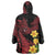 Wales Cymru Am Byth Wearable Blanket Hoodie Dragon & Daffodil