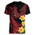 Wales Cymru Am Byth Women V-Neck T-Shirt Dragon & Daffodil