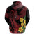 Wales Cymru Am Byth Zip Hoodie Dragon & Daffodil