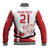 Custom Denmark Football Baseball Jacket Come On Danish Dynamite LT9 - Wonder Print Shop