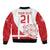 Custom Denmark Football Bomber Jacket Come On Danish Dynamite LT9 - Wonder Print Shop