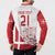 Custom Denmark Football Button Sweatshirt Come On Danish Dynamite LT9 - Wonder Print Shop