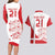 Custom Denmark Football Couples Matching Long Sleeve Bodycon Dress and Hawaiian Shirt Come On Danish Dynamite LT9 - Wonder Print Shop