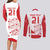 Custom Denmark Football Couples Matching Long Sleeve Bodycon Dress and Long Sleeve Button Shirt Come On Danish Dynamite LT9 - Wonder Print Shop