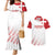 Custom Denmark Football Couples Matching Mermaid Dress and Hawaiian Shirt Come On Danish Dynamite LT9 - Wonder Print Shop