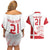 Custom Denmark Football Couples Matching Off Shoulder Short Dress and Hawaiian Shirt Come On Danish Dynamite LT9 - Wonder Print Shop