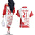 Custom Denmark Football Couples Matching Off The Shoulder Long Sleeve Dress and Hawaiian Shirt Come On Danish Dynamite LT9 - Wonder Print Shop